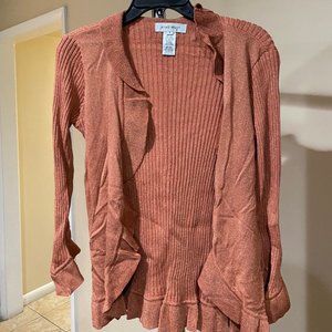 burnt orange cardigan